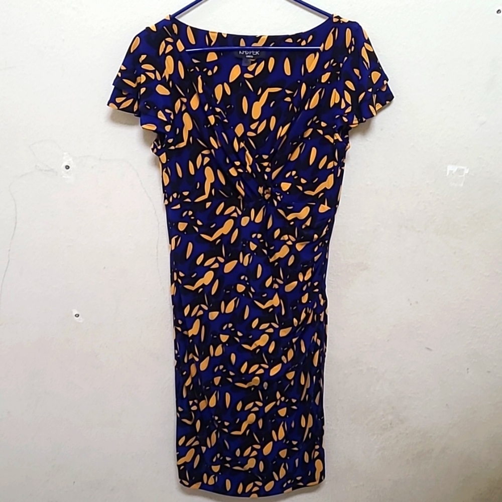 Kasper Side Ruched Midi Dress M